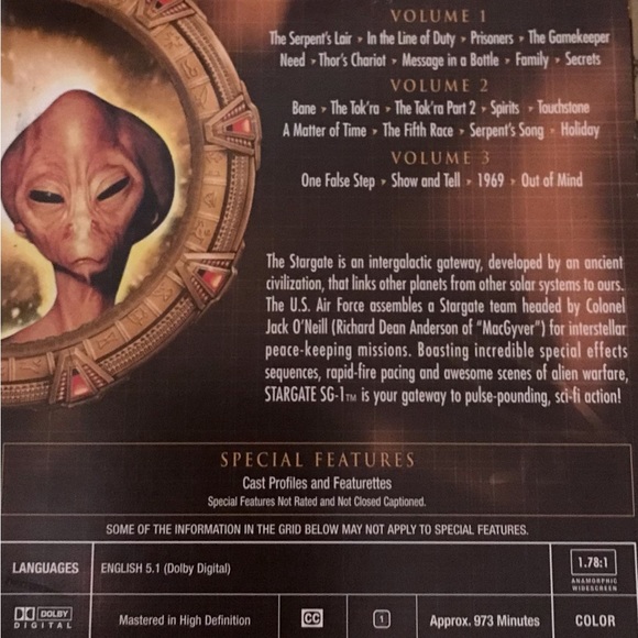 🌏STARGATE SG1 SEASONS 1-4🌏 - Picture 3 of 15